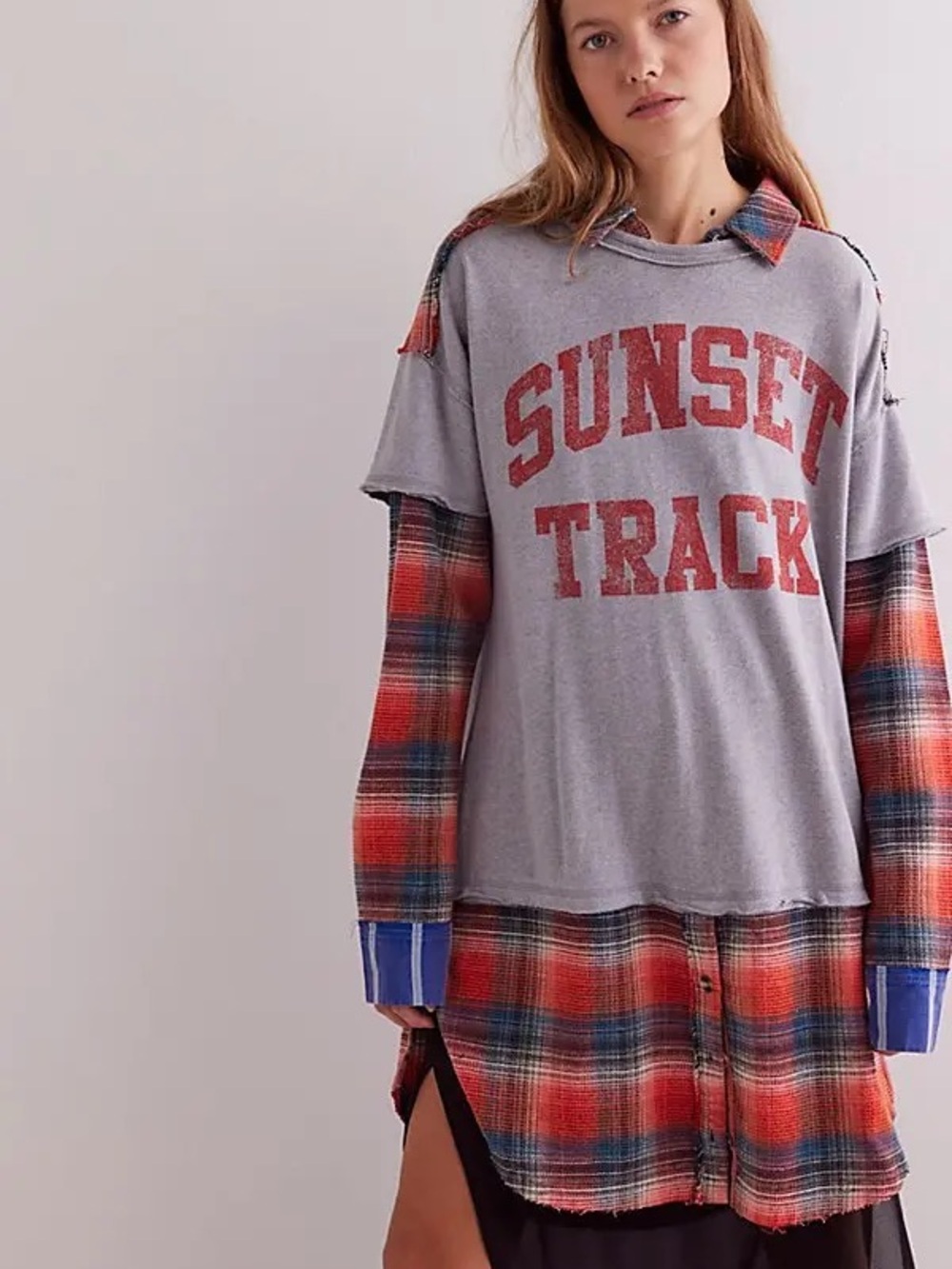 We The Free remade with love Sunset track twofer maxi top / dress small